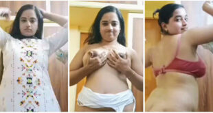 Chubby Indian Babe Nude Video Flashes Massive Boobs by Lifting Her Top