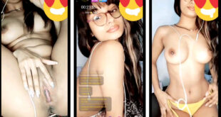 Hot Instagram Model Nude Chamet Live Show Teasing Her Tits and Pussy Fingering