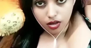 Sexy Girl Teases with Tongue Out Licking Her Juicy Tits