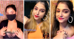 Super Hot Insta Model Mishika Nude on Tango Live Licking her Boobs Pussy Fingering